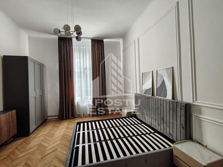 Apartament cu 2 camere nedecomandat, mobilat în Elisabetin