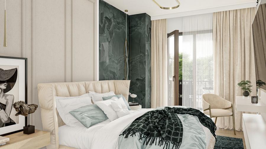 3 camere, vedere pe 2 parti, 2 bai - MONARCH RESIDENCE - 9