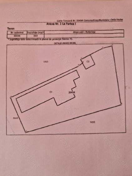 Pensiune gri teren 2240 m2 ,casa 563m2 75000 eur ,teren 1677m2 50000 eur, acces auto DJ222N - 3