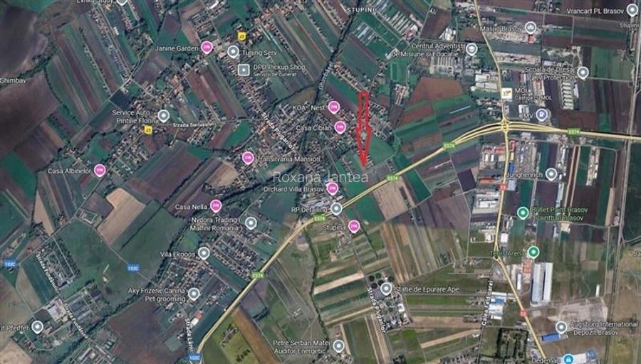 Teren intravilan 515 mp cu PUZ, Stupini, Brasov