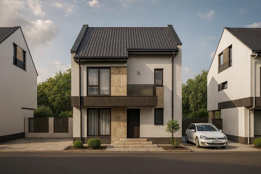 Case individuale cu 4 camere. Mansarda open space. Comision 0 - 1