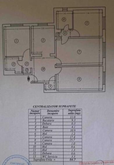 Apartament 4 camere-semidecomandat  -zona Lujerului - 6