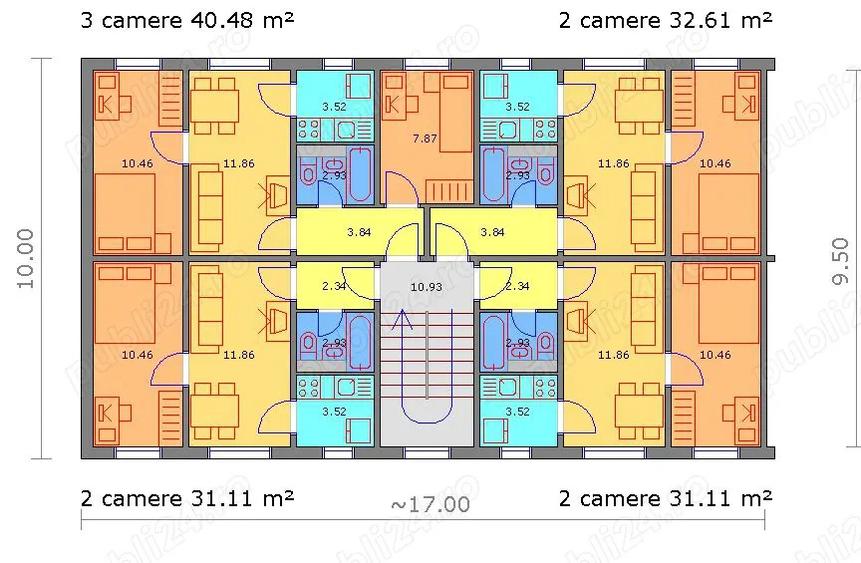 Apartament 2 camere nedecomandat, zona IC Bratianu - Sabroso - 2