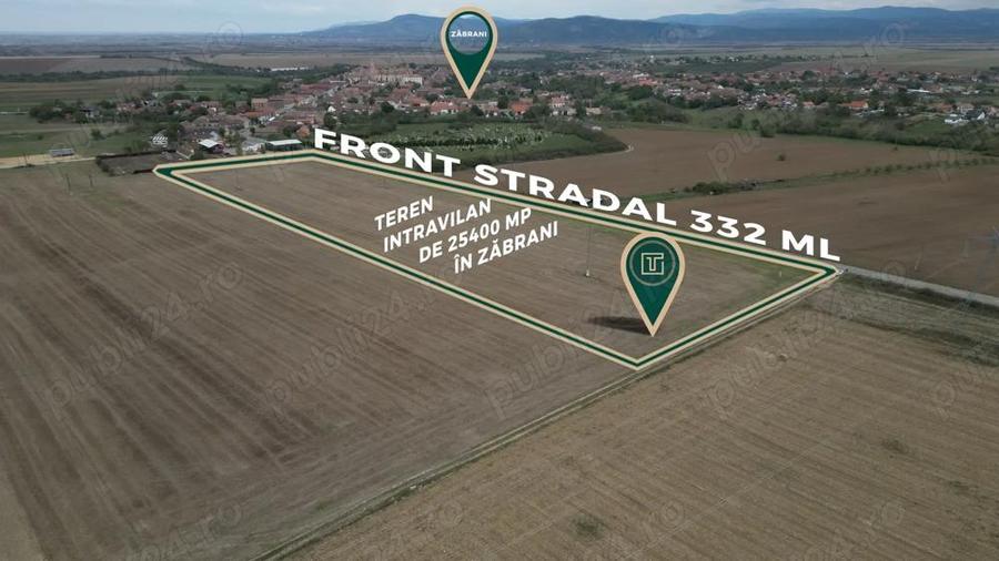 Teren intravilan de 25400 mp cu poten?ial excep?ional pentru investi?ie in Zabrani - 1