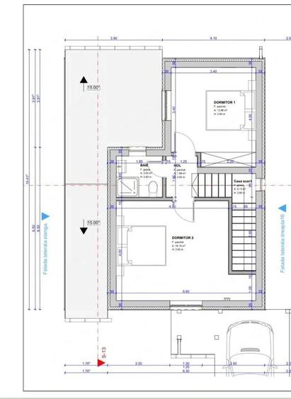Casa individuala 4 camere | 100 mp | teren 380 mp | Sanandrei - 12