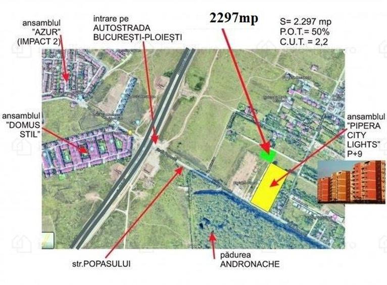 Teren dezvoltare 2297mp - Pipera   Popasului - 2