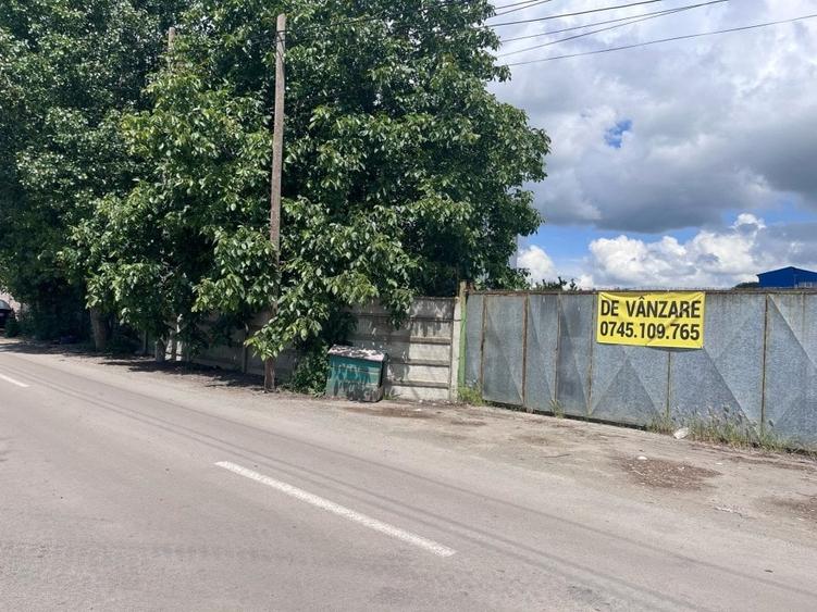 Teren intravilan liber de vanzare, imprejmuit, utilitati, la asfalt, 380kw - 2