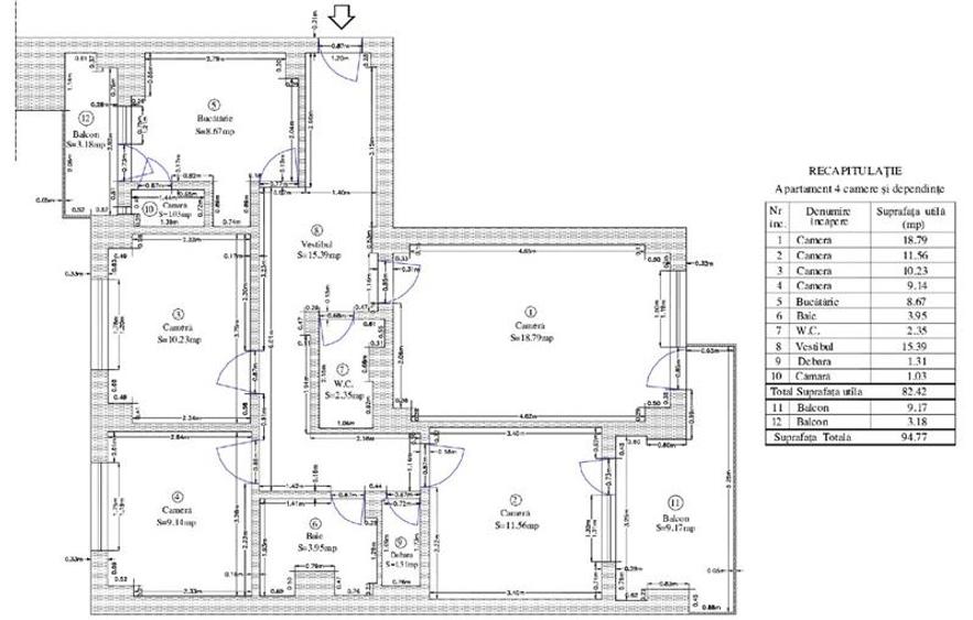 Apartament 4 camere, Tei Apartament 4 camere, Tei