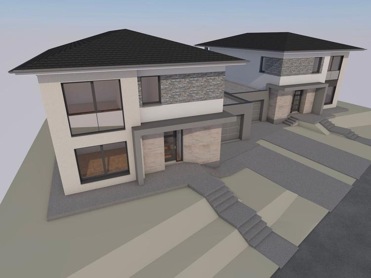 Casa individuala (semicolectiva) 172 mp utili, teren 765 mp Feleacu - 10