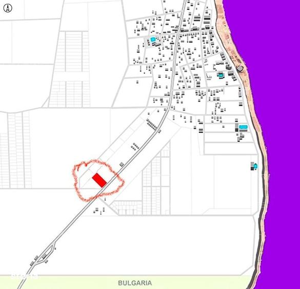 Vama Veche teren de vanzare 3.000 mp la DN 39, deschidere 28 m - 3