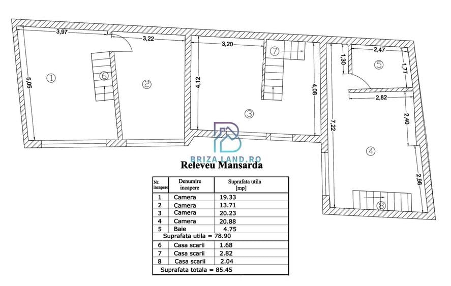 soseaua  Chitilei, Crusovat, casa P+Pod, sup. 238mp, 9 camere - 3 apartamente - 30