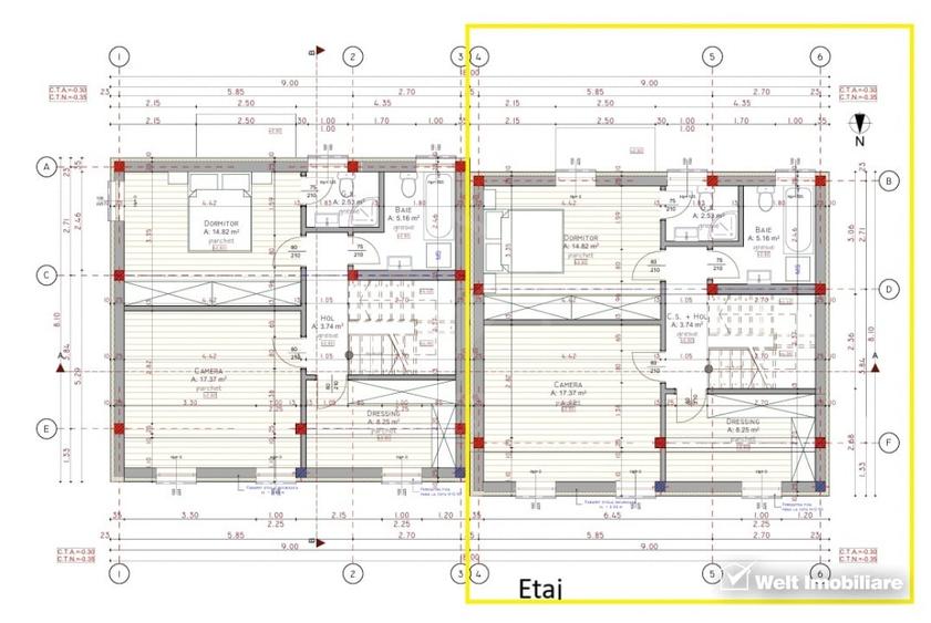 Duplex P+1+M, SU 134 mp, Tauti, drum privat, vecinatati noi - 45