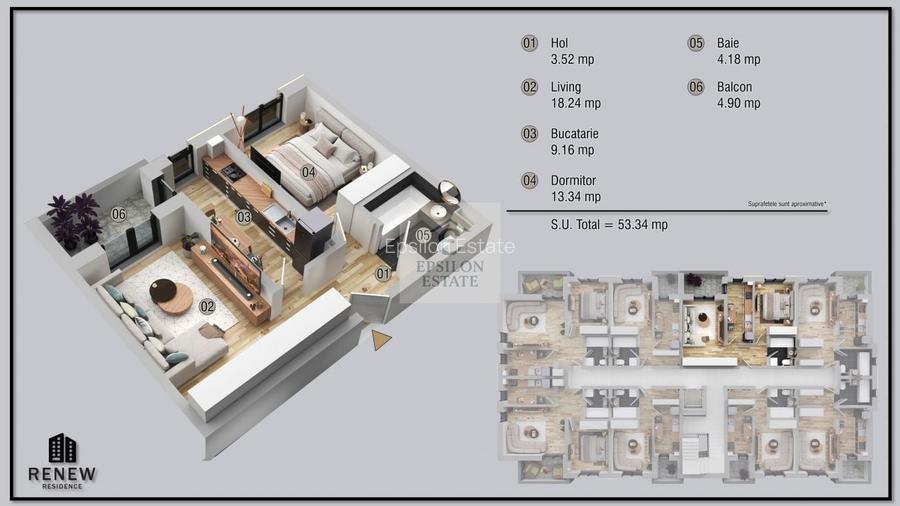 Ap. 2 cam. aprilie 2026 zona Militari Residence