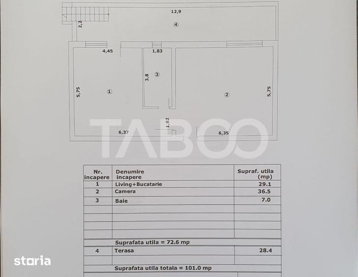 Apartament cu 2 camere decomandat în Central