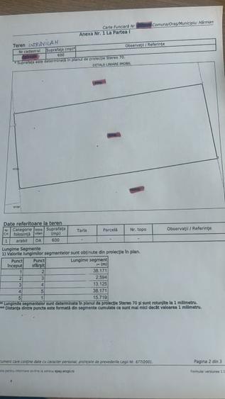 Teren  Harman intravilan  cu utilitati  ! - 5