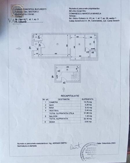 Apartament 3 camere -ETAJ 1- VILA- FOISORUL DE FOC - 22