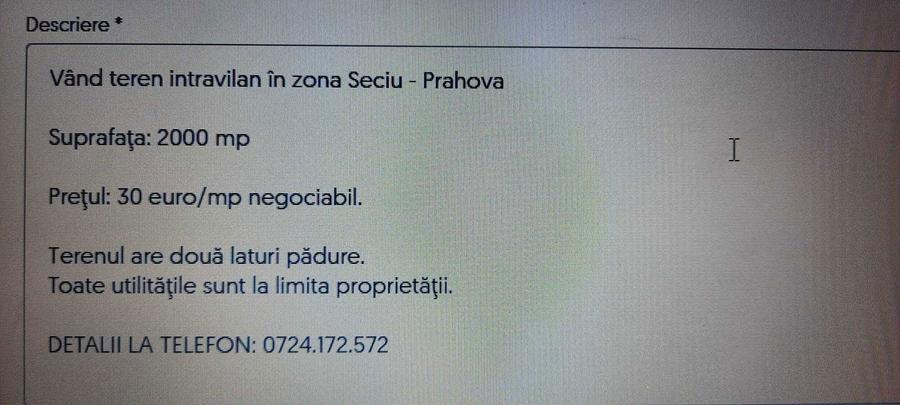 Vand teren intravilan la Seciu - 3