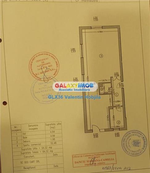 Vanzare spatiu comercial cu chiriasi parter Baneasa Greenfield