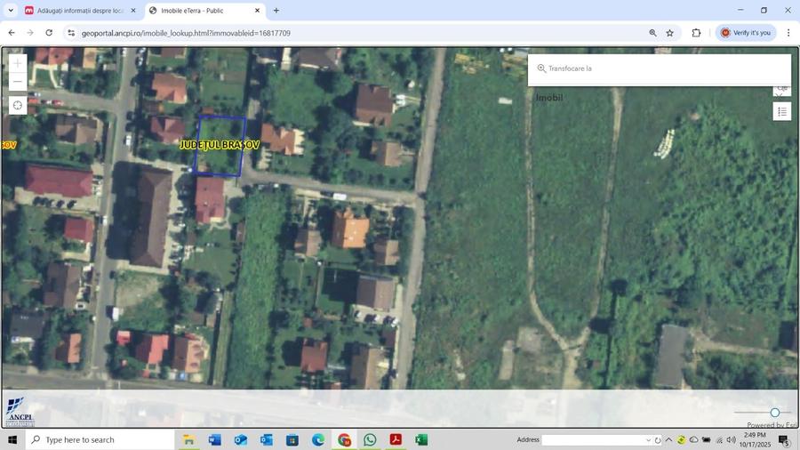 teren intravilan  - 558 mp in Mun. Brasov ,str. Emanoil Bernfeld nr 29 - 2