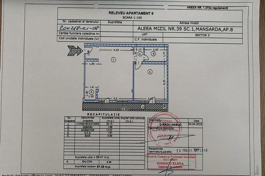Apartament 2 camere 59 mp utili, mobilat, parcare privata acoperita+boxa, Pallady - 1