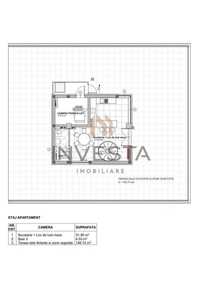 Penthouse modern de 150 mp utili! + 2 Terase de 200 mp! - 20