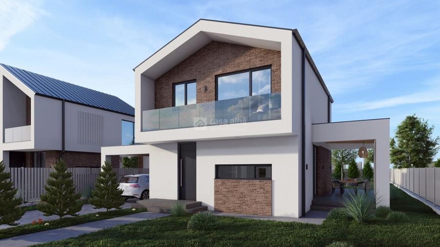 Bucium - Visan, locuinta noua, P+E, design modern - 2