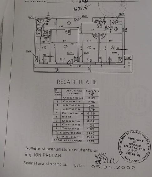 Victoriei, Titulescu,3 camere decomandat,82 mp, etaj 1,bloc 1979, OCAZIE - 3