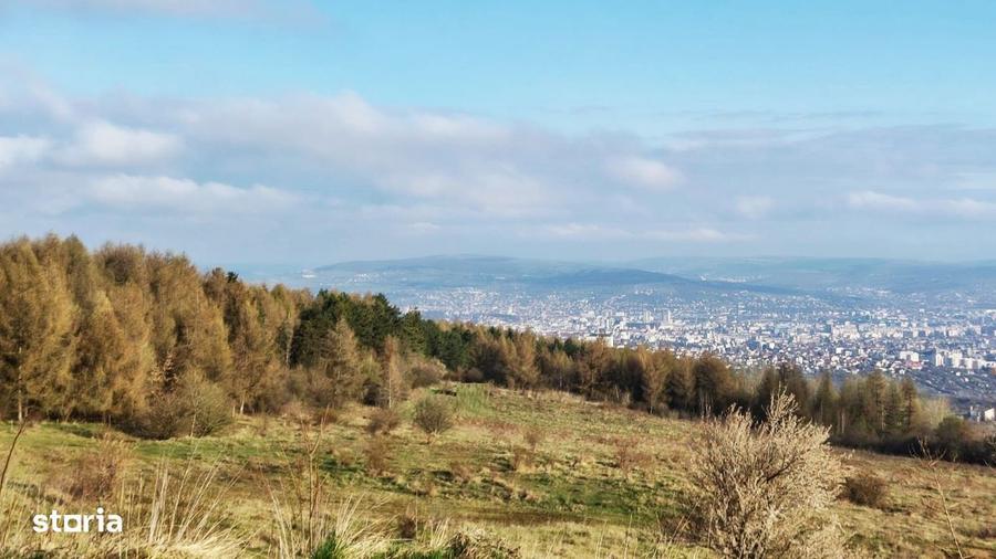 Teren intravilan de 2504 mp, font 21 m, panorama deosebita, Feleac - 7