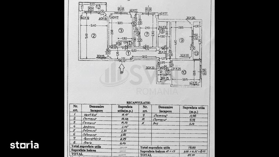Apartament cu 4 camere decomandat în Tei