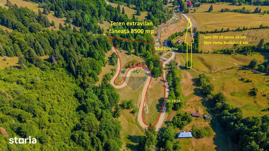 Teren 8500 mp, Valea Dalghiului - Vama Buzaului - vedere catre Ciuca? - 4