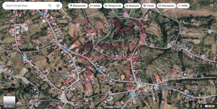 Teren  cu PUZ  Feleacu 2.800mp parcelabil/ 4 utilități asfalt panorama - 6