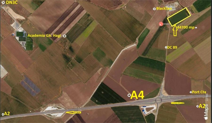 Teren intravilan 44700 mp - Ideal parc logistic, showroom sau depozit, Constanța - 9