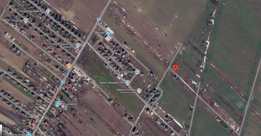 Teren Construcții extravilan de 1000 mp, în Săbăreni