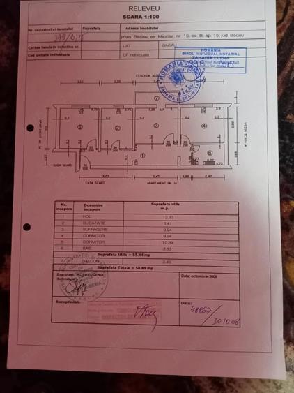 Apartament cu 3 camere decomandat în Central