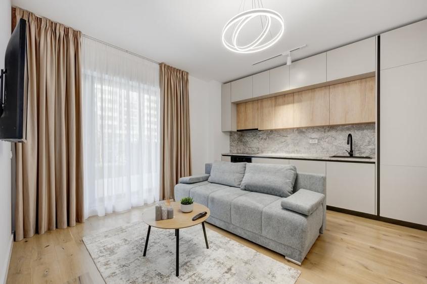 Apartament cu 2 camere semidecomandat, mobilat în Pipera — fotografia 1