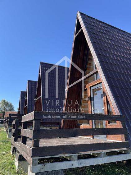 De vanzare 4 cabanute de tip A-frame in Sibiu, teren 829 mp sat Tocile - 2