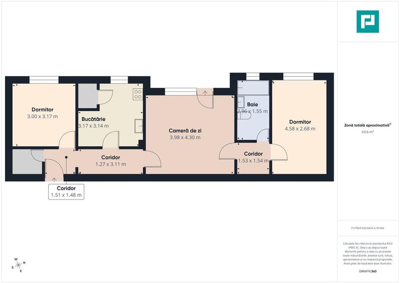 Confort urban, ap 3 camere, Micalaca parc Orizont - 5
