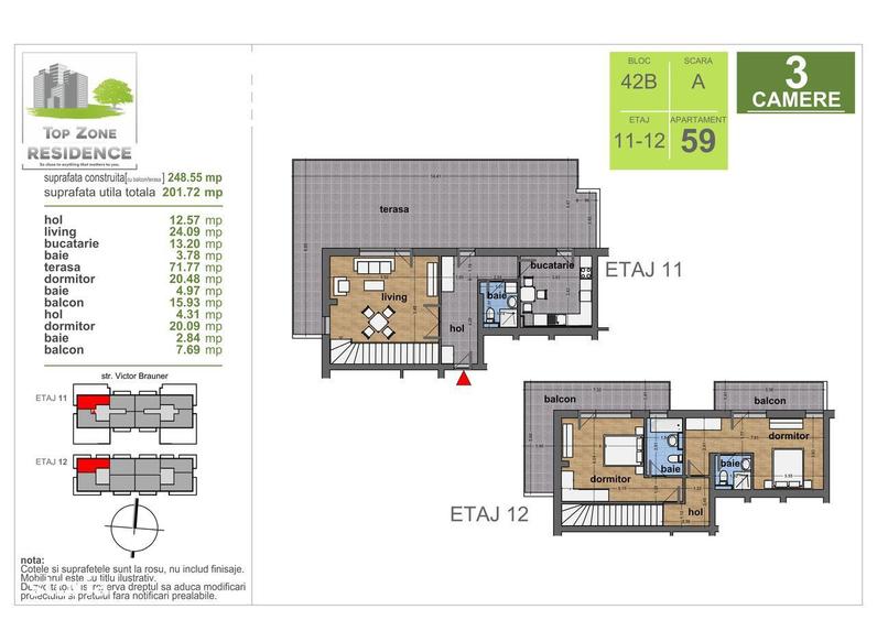 Promotie 2026! 20% discount! Apartament de vanzare 3 camere - 1
