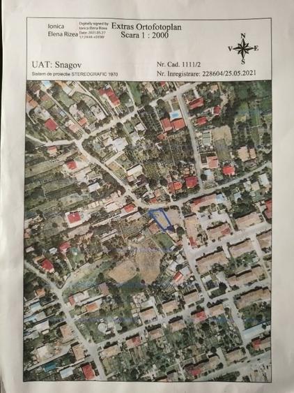Teren Ghermănești (com. Snagov), 500mp, deschidere stradă 19m, toate utilitățile - 3