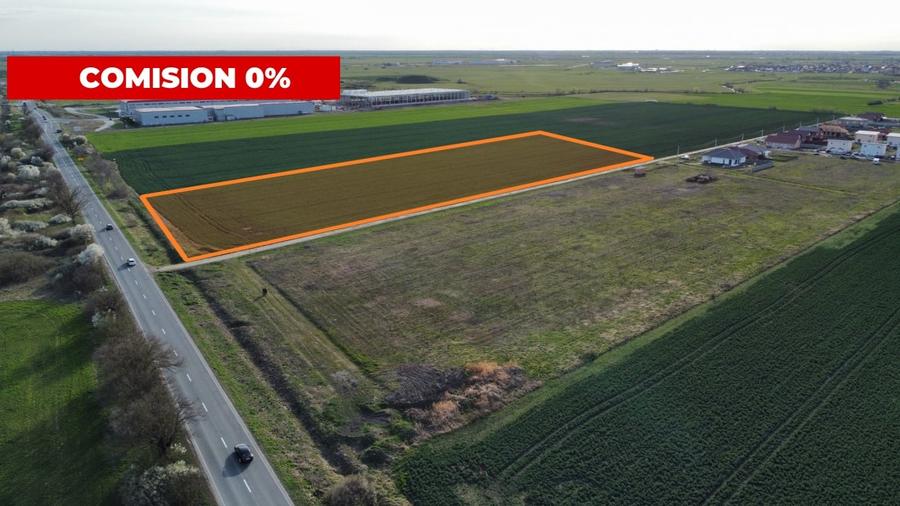 Timisoara Nord - Lot industrial: 4923mp - PUZ - utilitati complete - comision 0% - 4