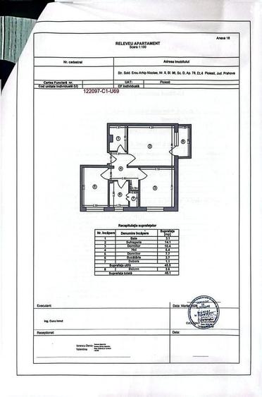 Apartament 3 camere decomandat etaj 4/4, zona vest, bloc fara risc seismic - 1