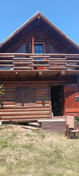Casa din lemn rotund tratat 60mp pregatita pentru relocare - 8