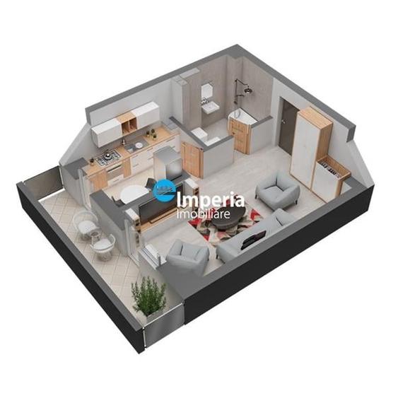 Apartament 1 cam de vanzare,45 mp,Dacia - 6