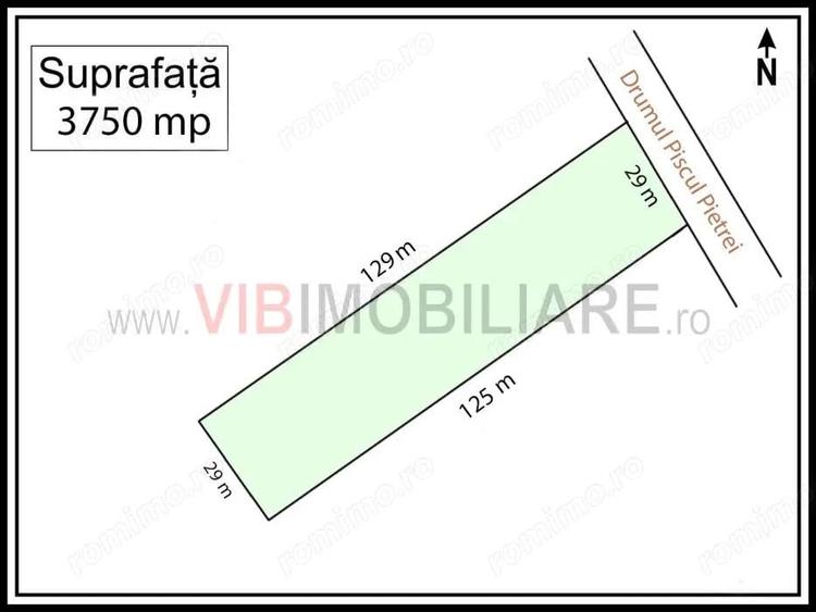 Teren intravilan de vanzare Baneasa / Piscul Pietrei - 1