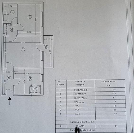 Vind apartament 2 camere Paltinis - 8