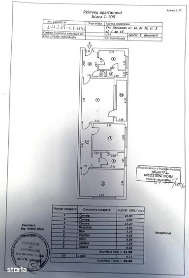 Apartament cu 3 camere în Militari