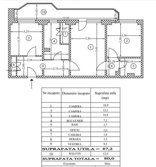 Apartament cu 3 camere decomandat, mobilat în Colentina