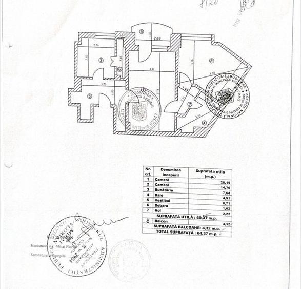 Apartament cu 2 camere în Unirii