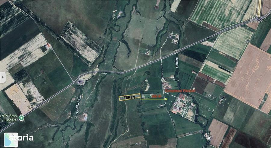 Investitie: 1 Ha Teren intre Rasnov si Bran, Panorama Bucegi - 4