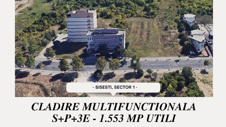 Cladire multifunctionala S+P+3E - Sisesti, Sector 1 - 1.553 mp utili - 1